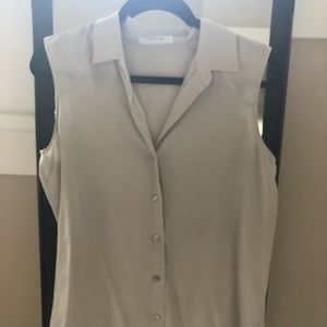 Everlane Silk Sleeveless Shirt